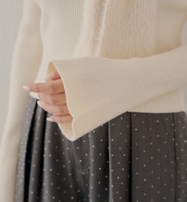  「シャギーリボンオフショルニット」|ニット・セーター|