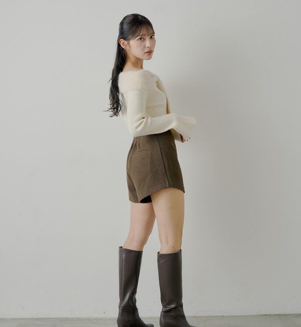  「シャギーリボンオフショルニット」|ニット・セーター|