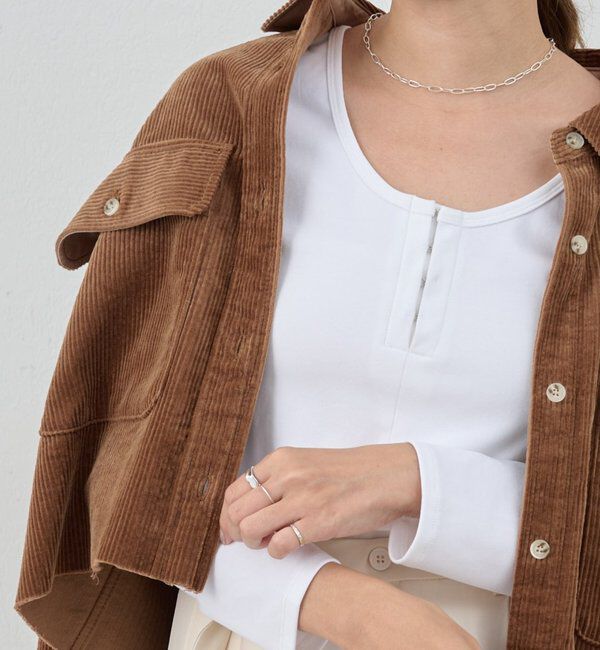  「フロントホックロンtee」|Tシャツ・カットソー|