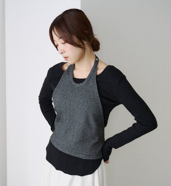  「ベアテレコロングスリーブカットソー」|Tシャツ・カットソー|