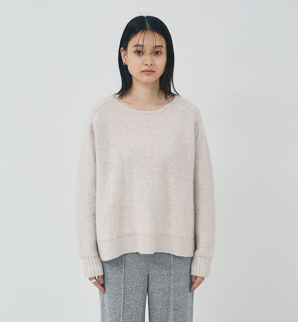 collex「ラクーン混 フォルムニットプルオーバー」|ニット・セーター|