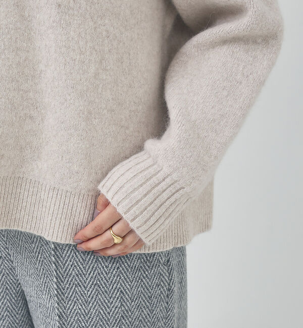 collex「ラクーン混 フォルムニットプルオーバー」|ニット・セーター|