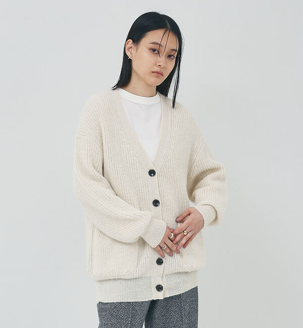 collex「アルパカカーディガン」|カーディガン|ホワイト