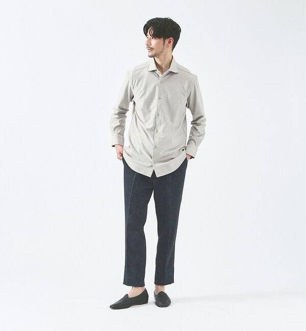 ABAHOUSE「【FLEX SHIRTS】36ゲージ コットン モクロディ シャツ」|シャツ・ブラウス|