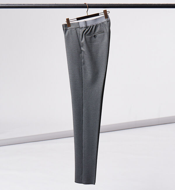 ABAHOUSE「【FLEX PANTS/セットアップ対応】ストレッチ ポンチ スラックス」|スラックス|チャコールグレー