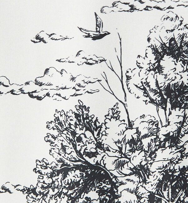 ABAHOUSE「総柄 トワルドジュイ バンドカラーシャツ」|シャツ・ブラウス|