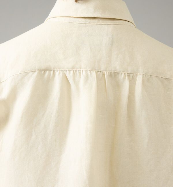 ABAHOUSE「【BIO加工】リネンブレンド レギュラーフィットシャツ【予約】」|シャツ・ブラウス|
