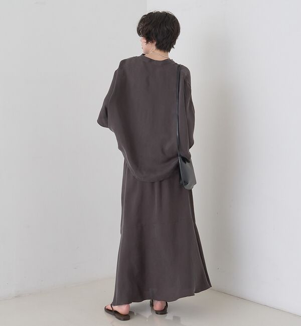 Rouge vif「【セットアップ対応】キュプラフィブリルドレープスキッパーブラウス【予約】」|シャツ・ブラウス|