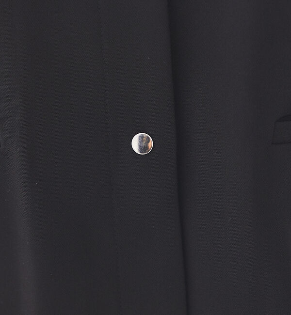 abahouse mavie「【セットアップ対応】クールタッチサテンノーカラージャケット」|ノーカラージャケット|