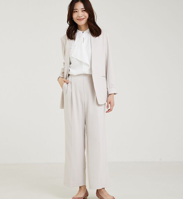 abahouse mavie「【WEB Domani掲載】【エニデイカセット】ノーカラージャケット」|ノーカラージャケット|