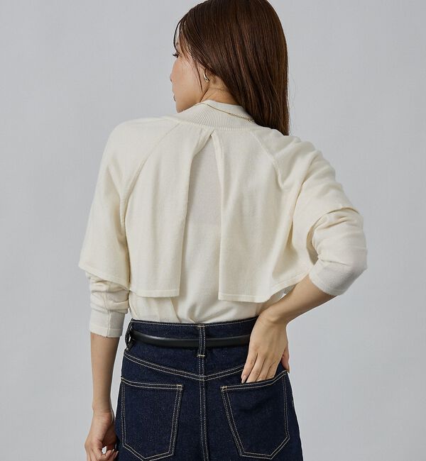 abahouse mavie「ハイネックケーププルオーバー」|ニット・セーター|