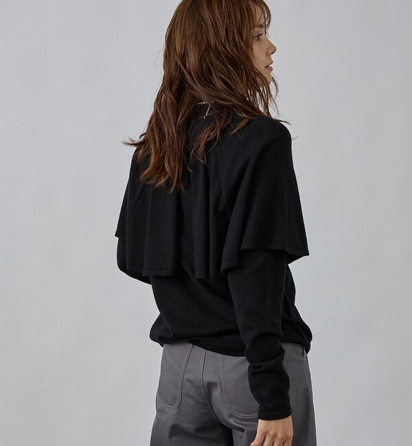 abahouse mavie「ハイネックケーププルオーバー」|ニット・セーター|