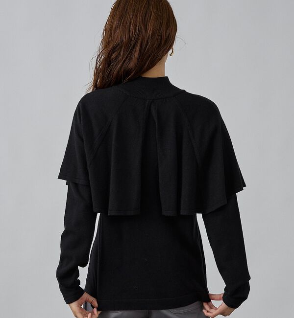 abahouse mavie「ハイネックケーププルオーバー」|ニット・セーター|