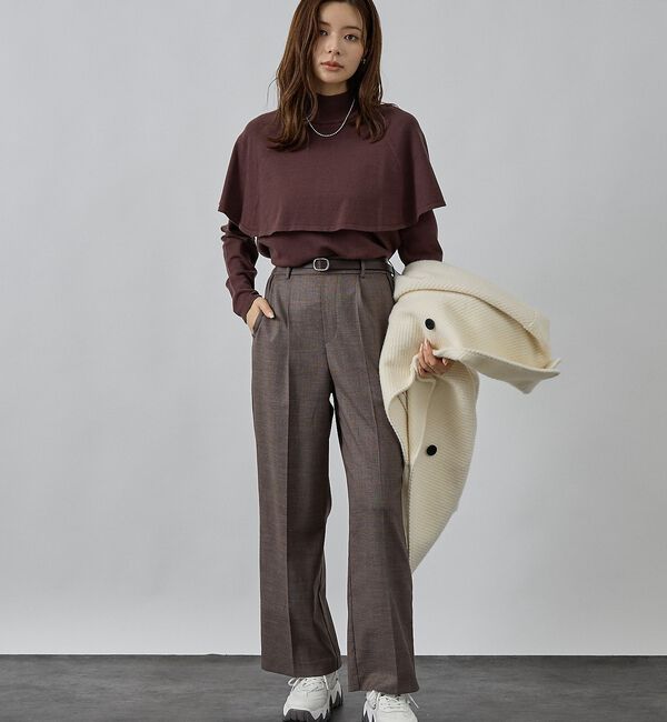 abahouse mavie「ハイネックケーププルオーバー」|ニット・セーター|