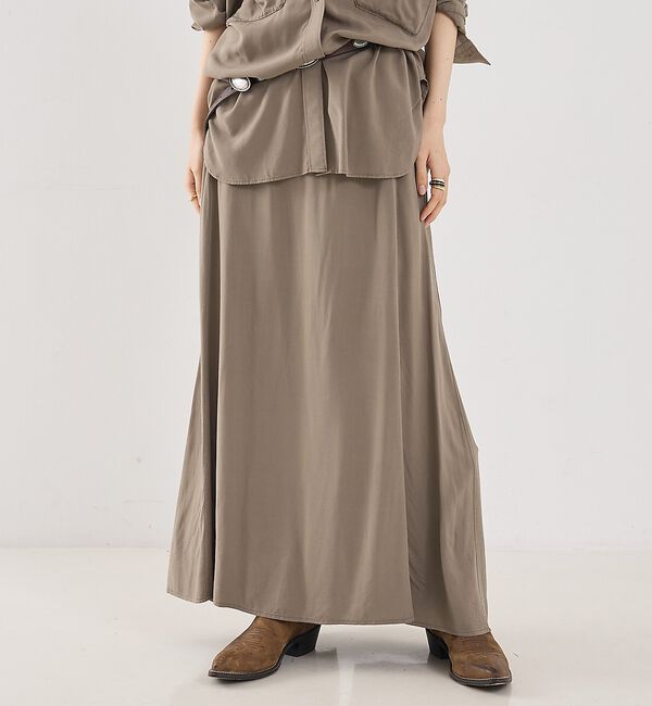 The Store by C' 「【COCUCA】ニュアンススカート【予約】」|スカート|モカ