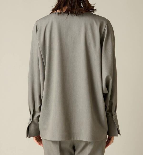 Liesse「パール釦ワイドブラウス（セットアップ対応）」|シャツ・ブラウス|