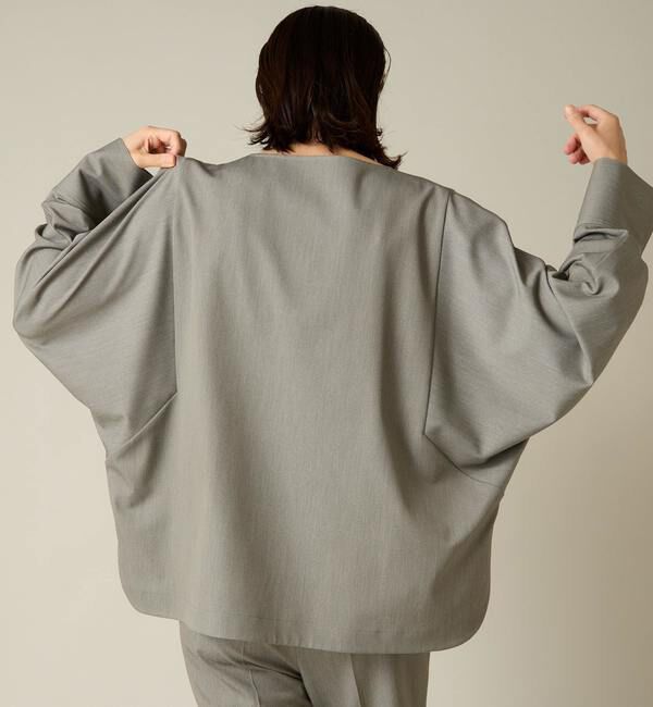 Liesse「パール釦ワイドブラウス（セットアップ対応）」|シャツ・ブラウス|