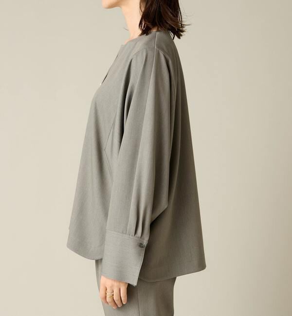 Liesse「パール釦ワイドブラウス（セットアップ対応）」|シャツ・ブラウス|