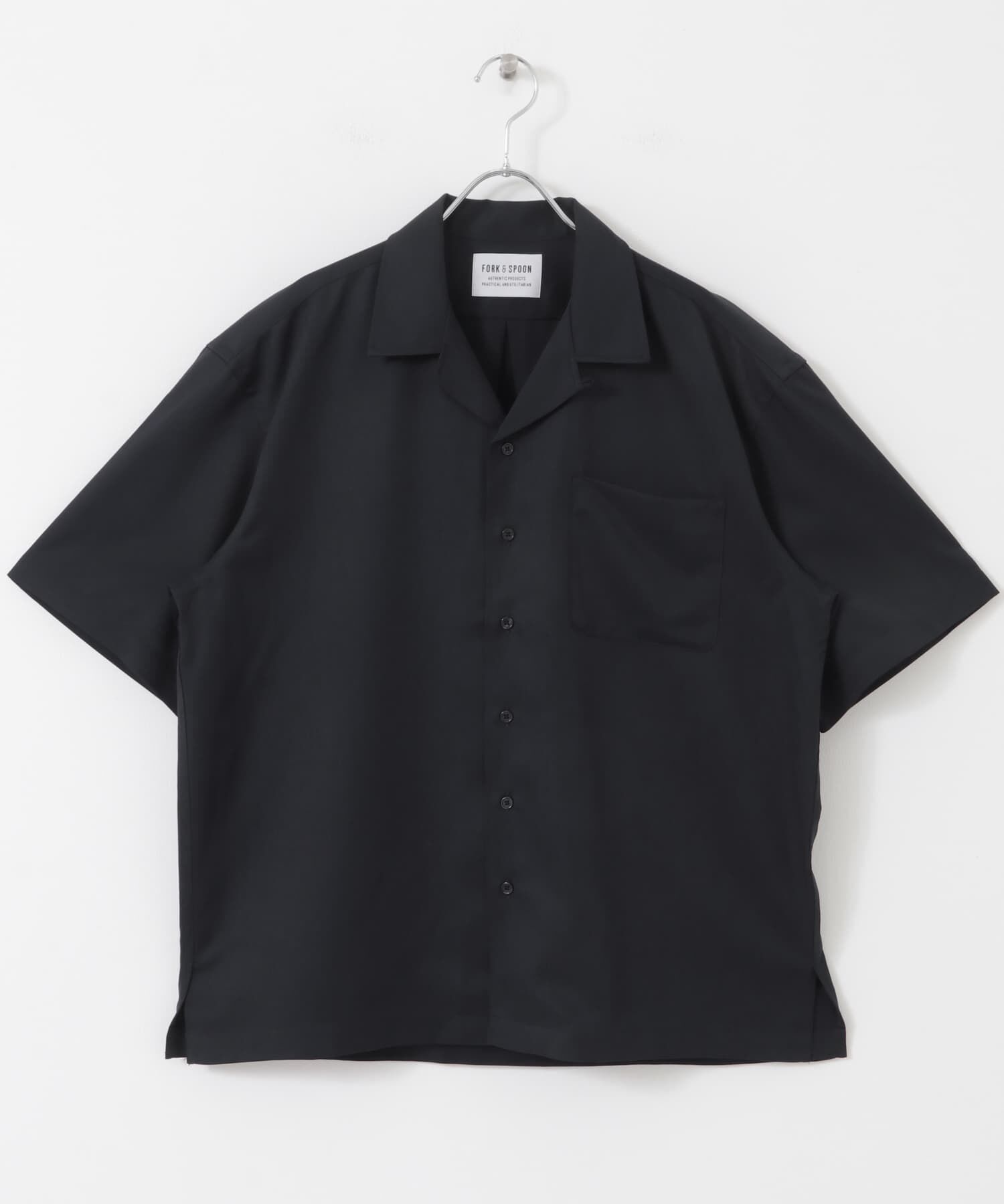 URBAN RESEARCH DOORS「FORK&SPOON　COOL FIBERオープンカラーシャツ」|シャツ・ブラウス|