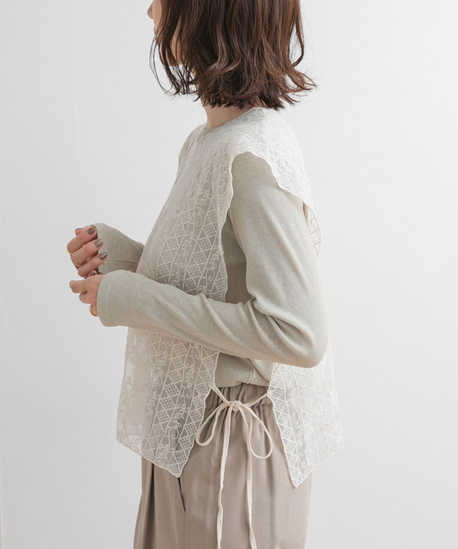 URBAN RESEARCH DOORS「2WAYレースカバー」|ストール|