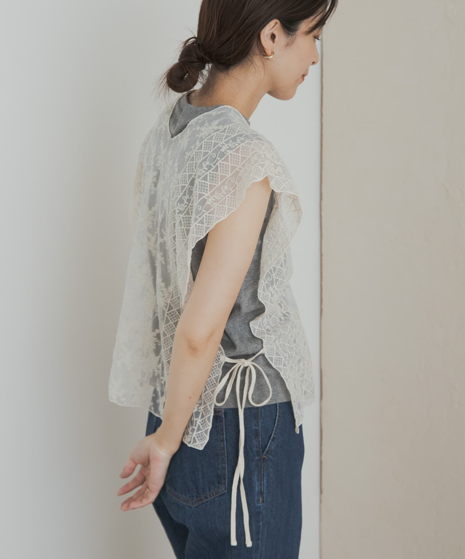 URBAN RESEARCH DOORS「2WAYレースカバー」|ストール|