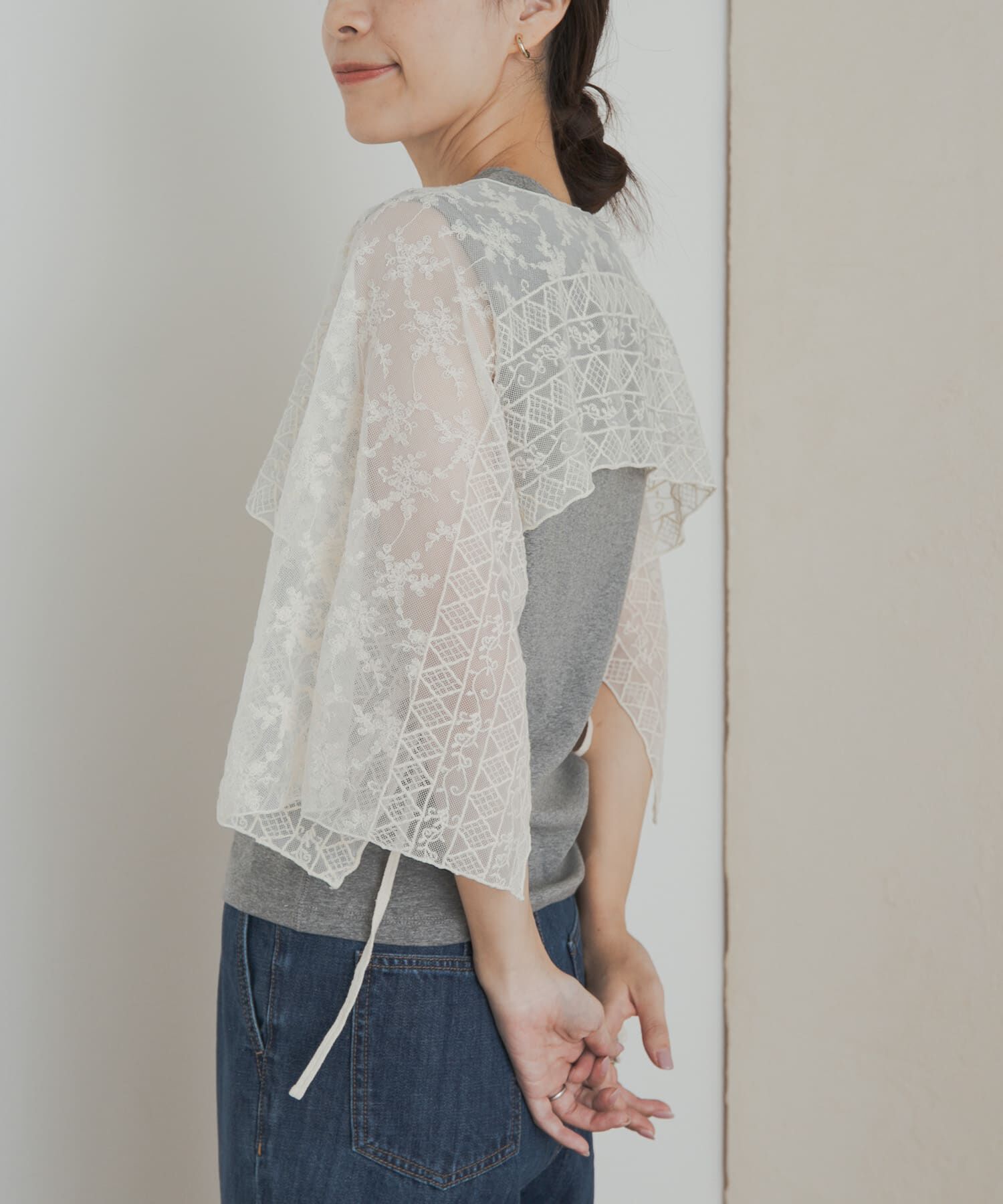 URBAN RESEARCH DOORS「2WAYレースカバー」|ストール|