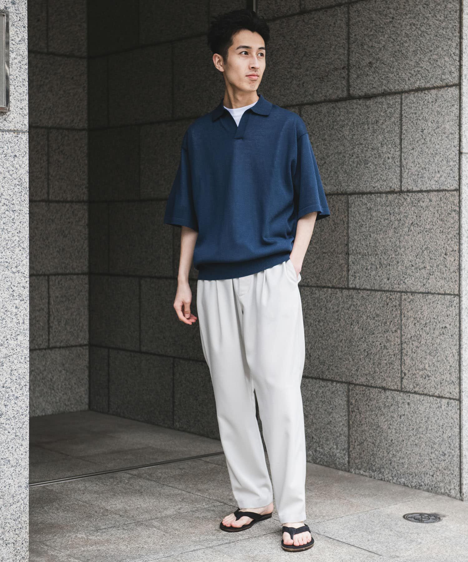 URBAN RESEARCH DOORS「『イージーケア/速乾』リネンライクイージートラウザー」|その他|