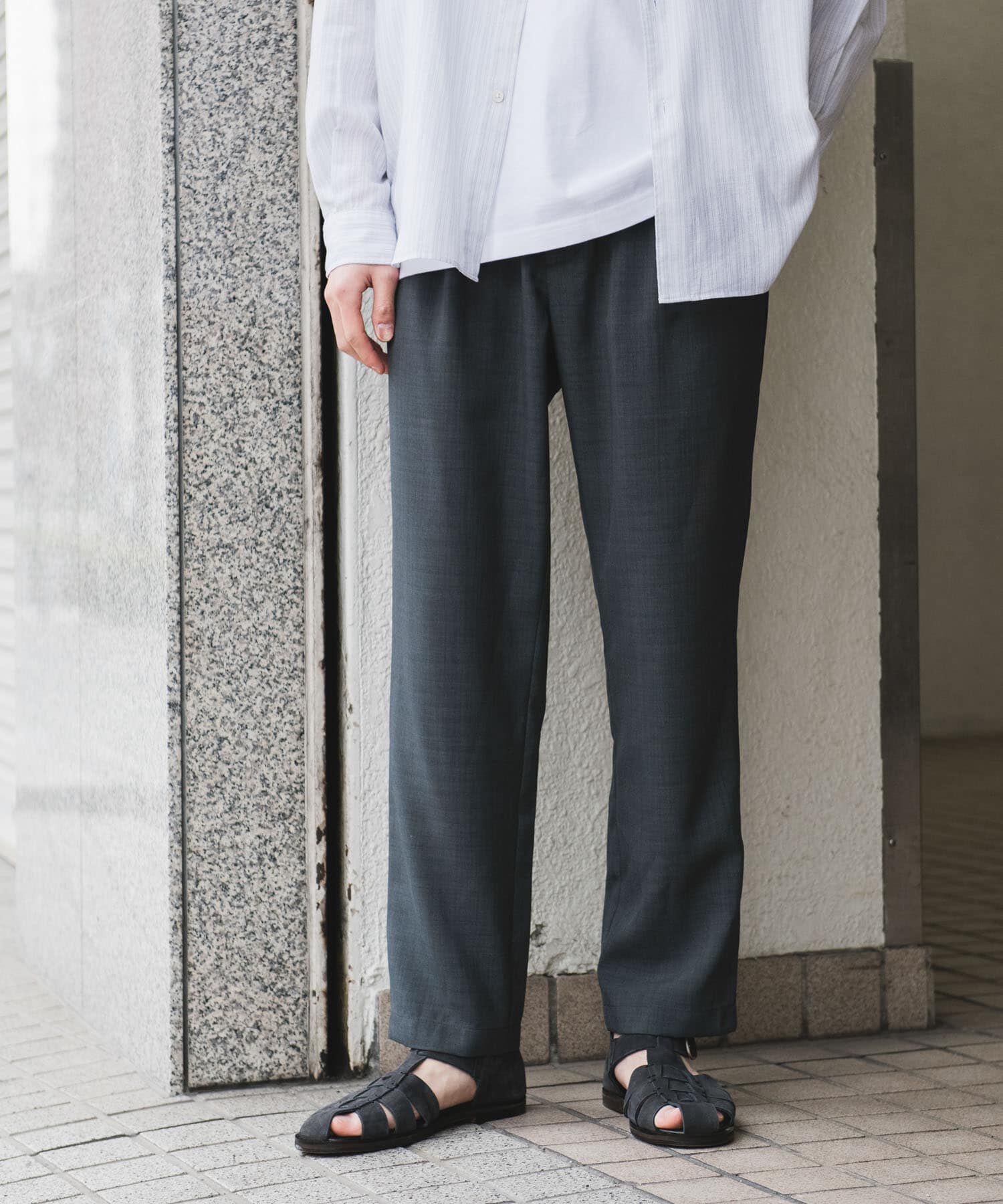 URBAN RESEARCH DOORS「『イージーケア/速乾』リネンライクイージートラウザー」|その他|