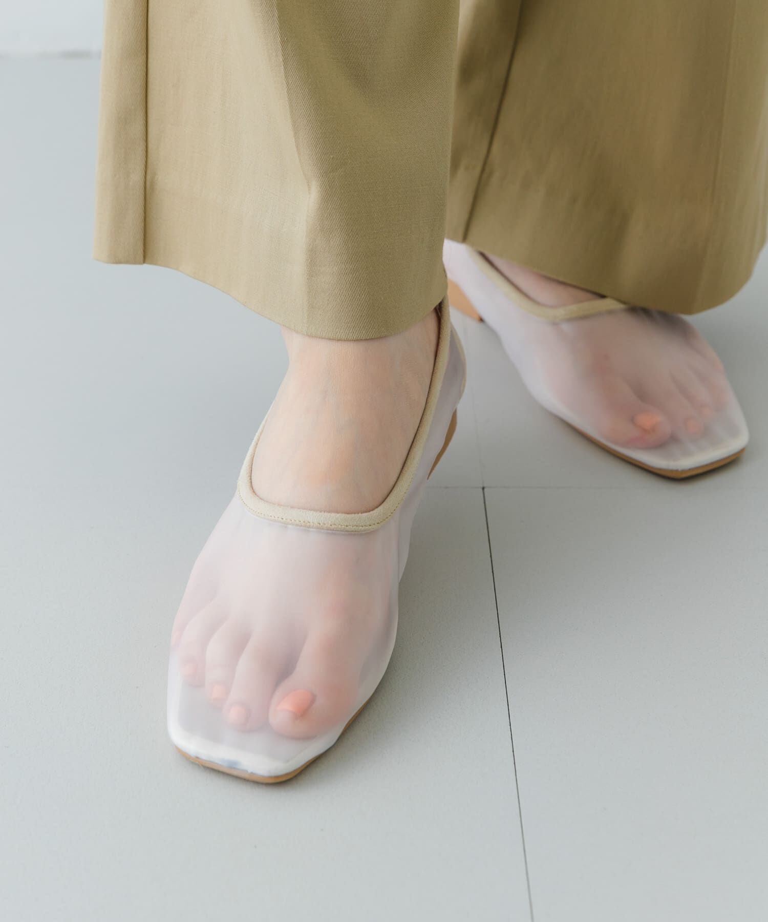 RODE SKO「『MADE IN JAPAN』シアーフラットシューズ」|バレエシューズ|