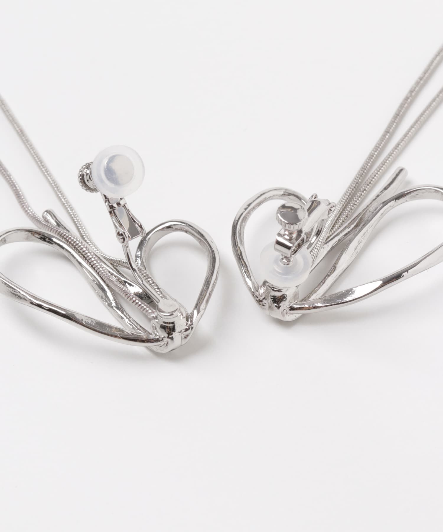 SMELLY「ニュアンスリボンスネークチェーンイヤリング」|イヤリング|