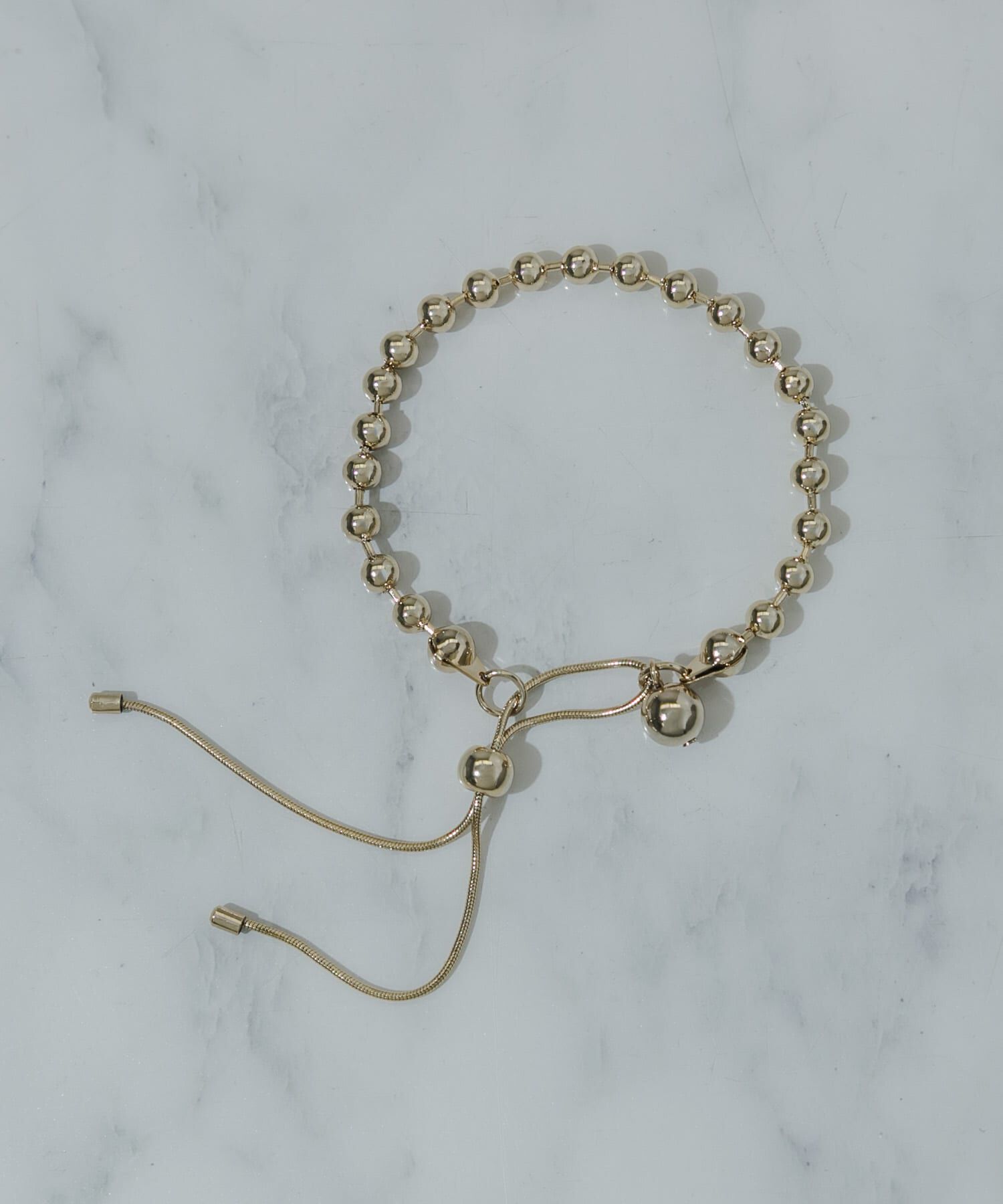 SMELLY「メタルボールスライドブレスレット」|ブレスレット・バングル|