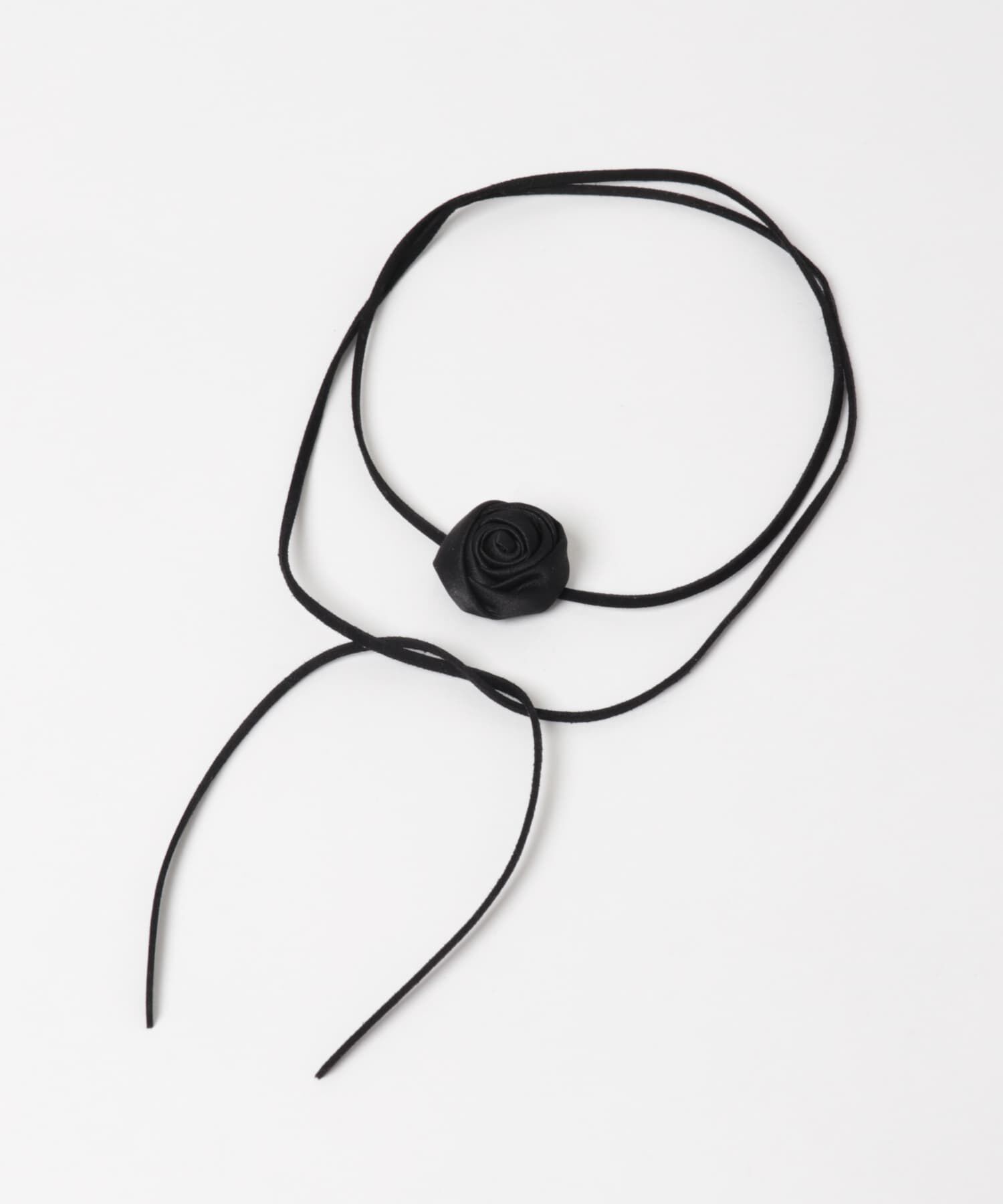 SMELLY「サテンローズコードチョーカー」|ネックレス|
