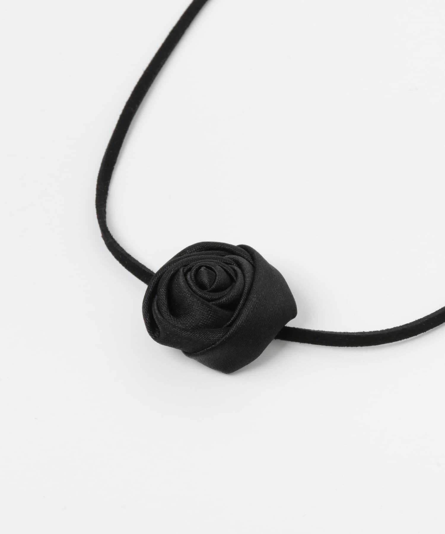 SMELLY「サテンローズコードチョーカー」|ネックレス|