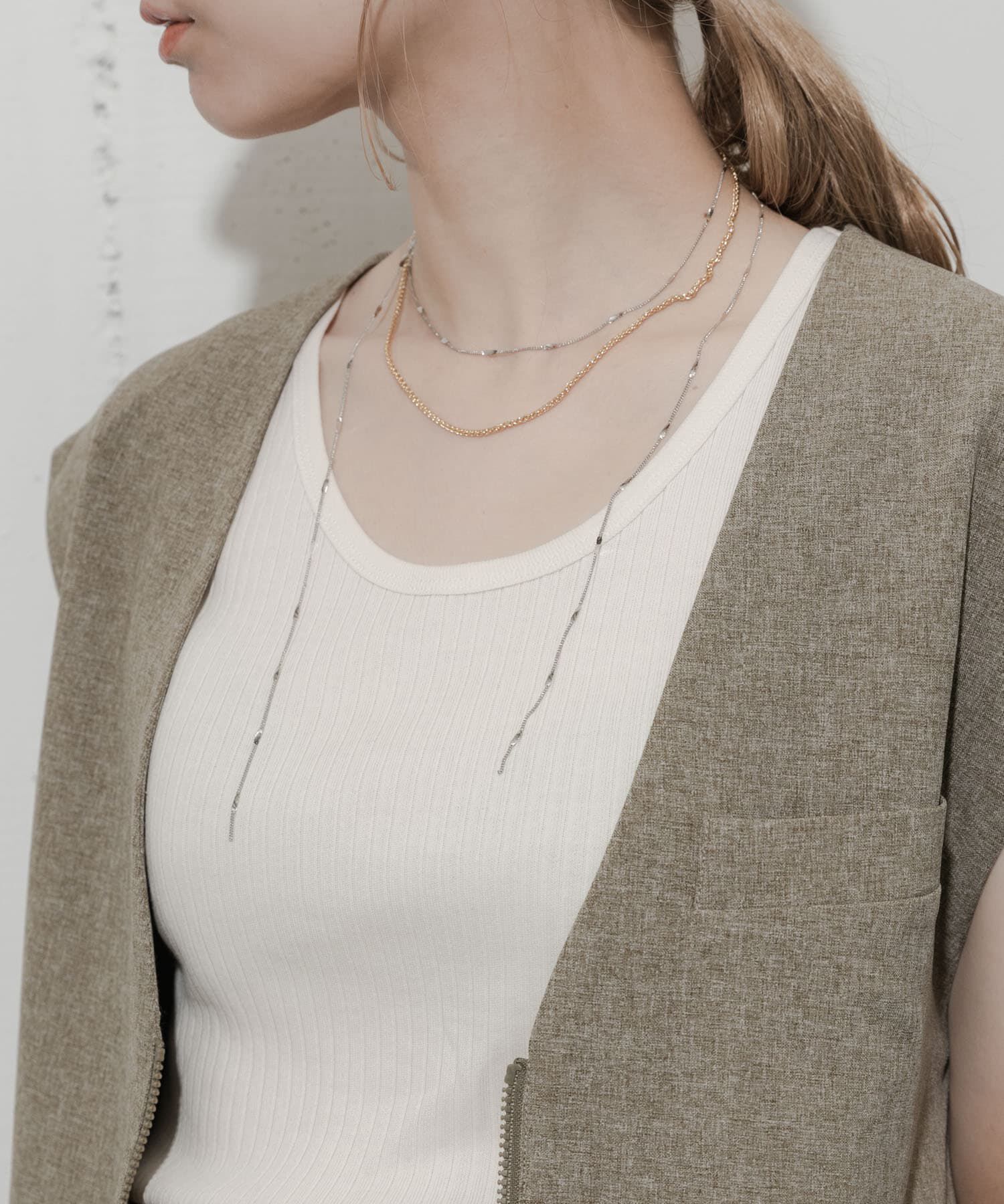 SMELLY「コンビメッキ2セットネックレス」|ネックレス|