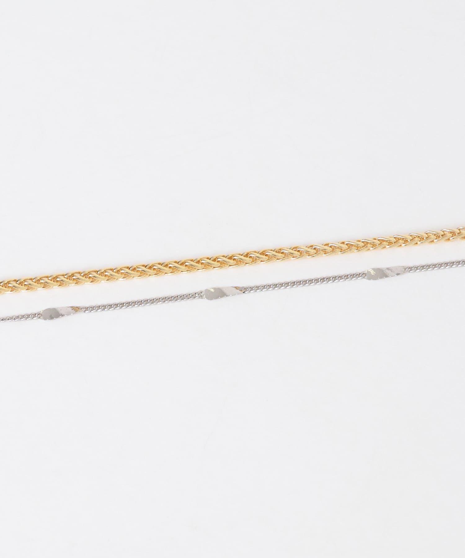 SMELLY「コンビメッキ2セットネックレス」|ネックレス|