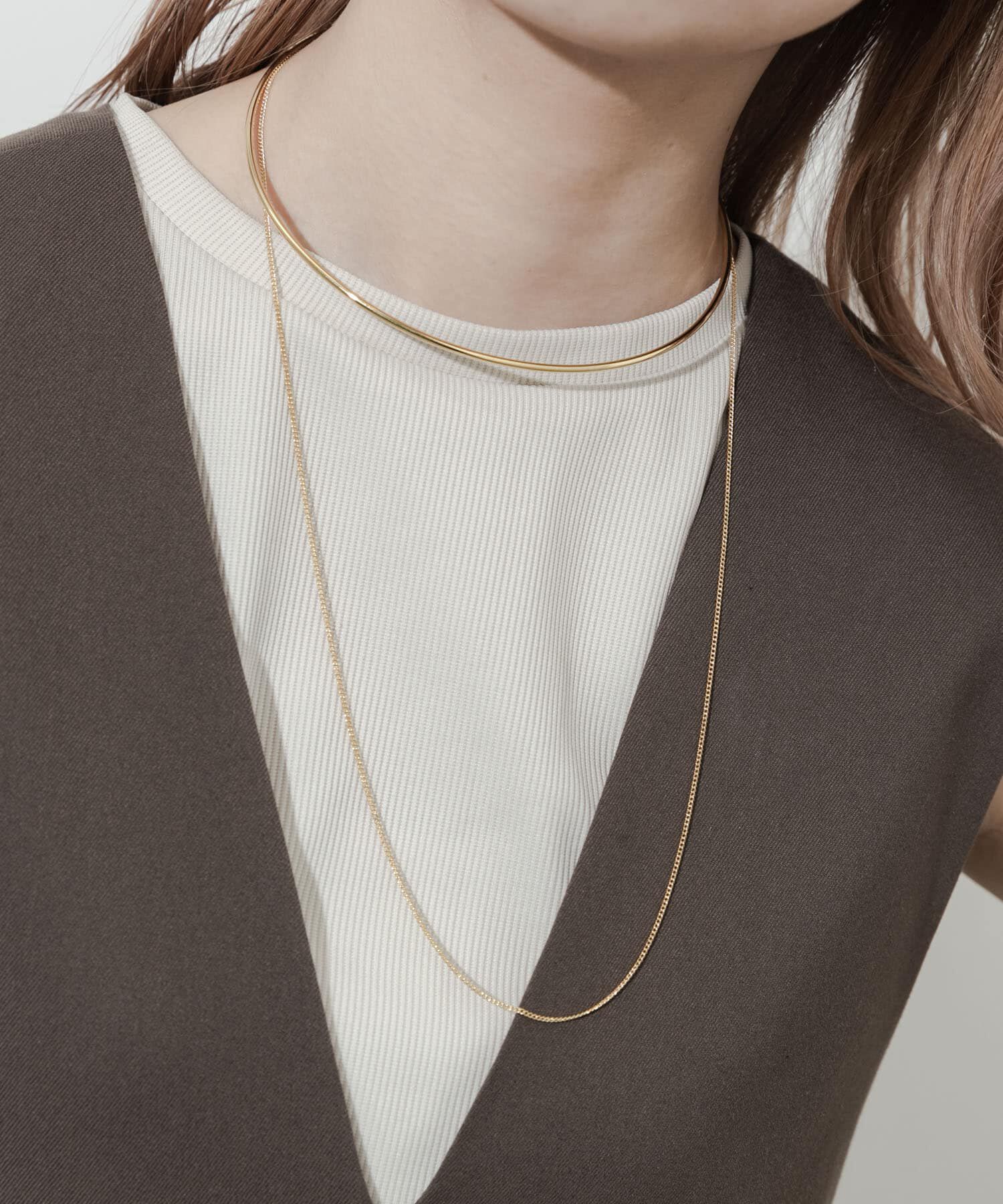 SMELLY「ロングチェーンネックカフ」|ネックレス|