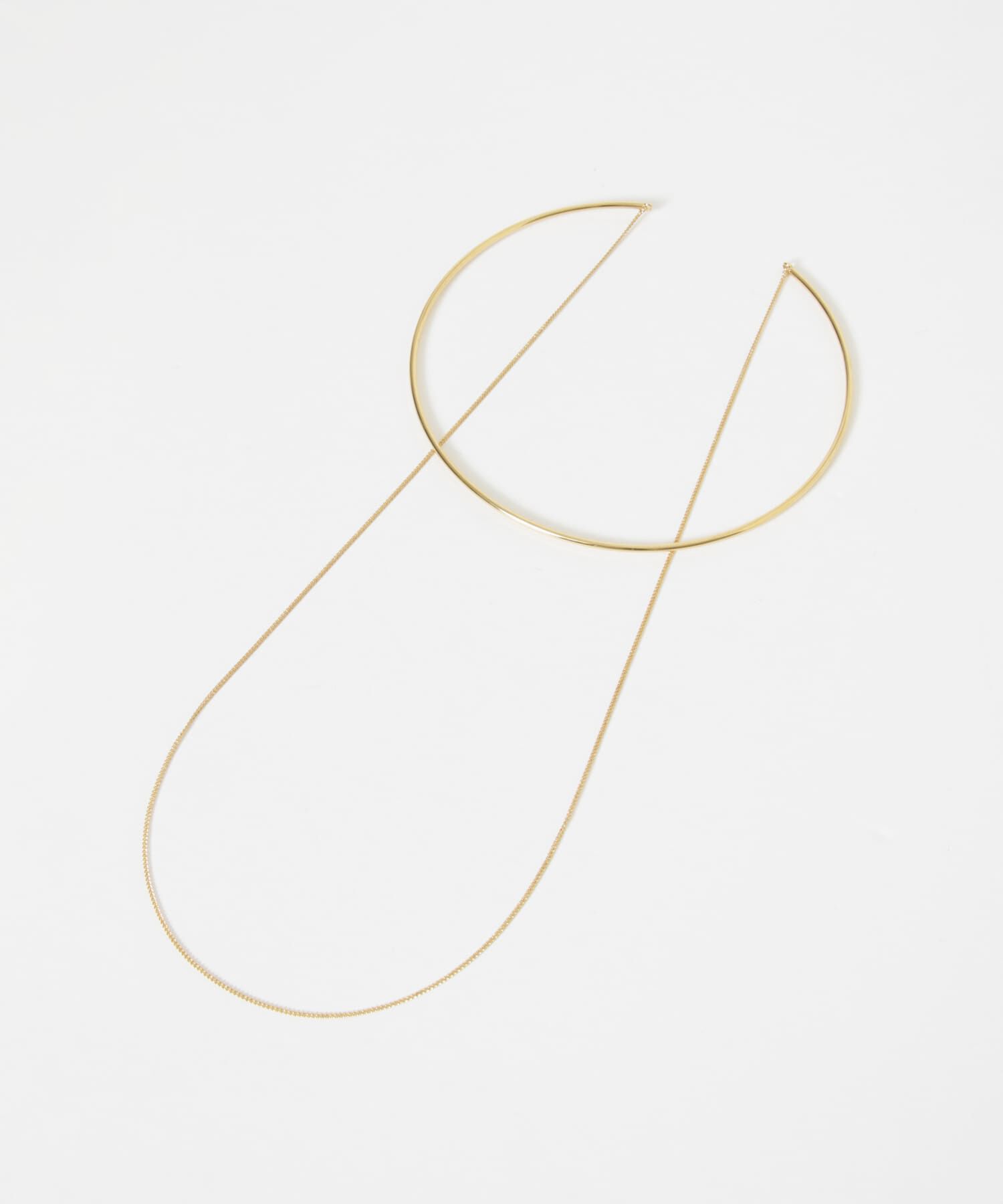 SMELLY「ロングチェーンネックカフ」|ネックレス|