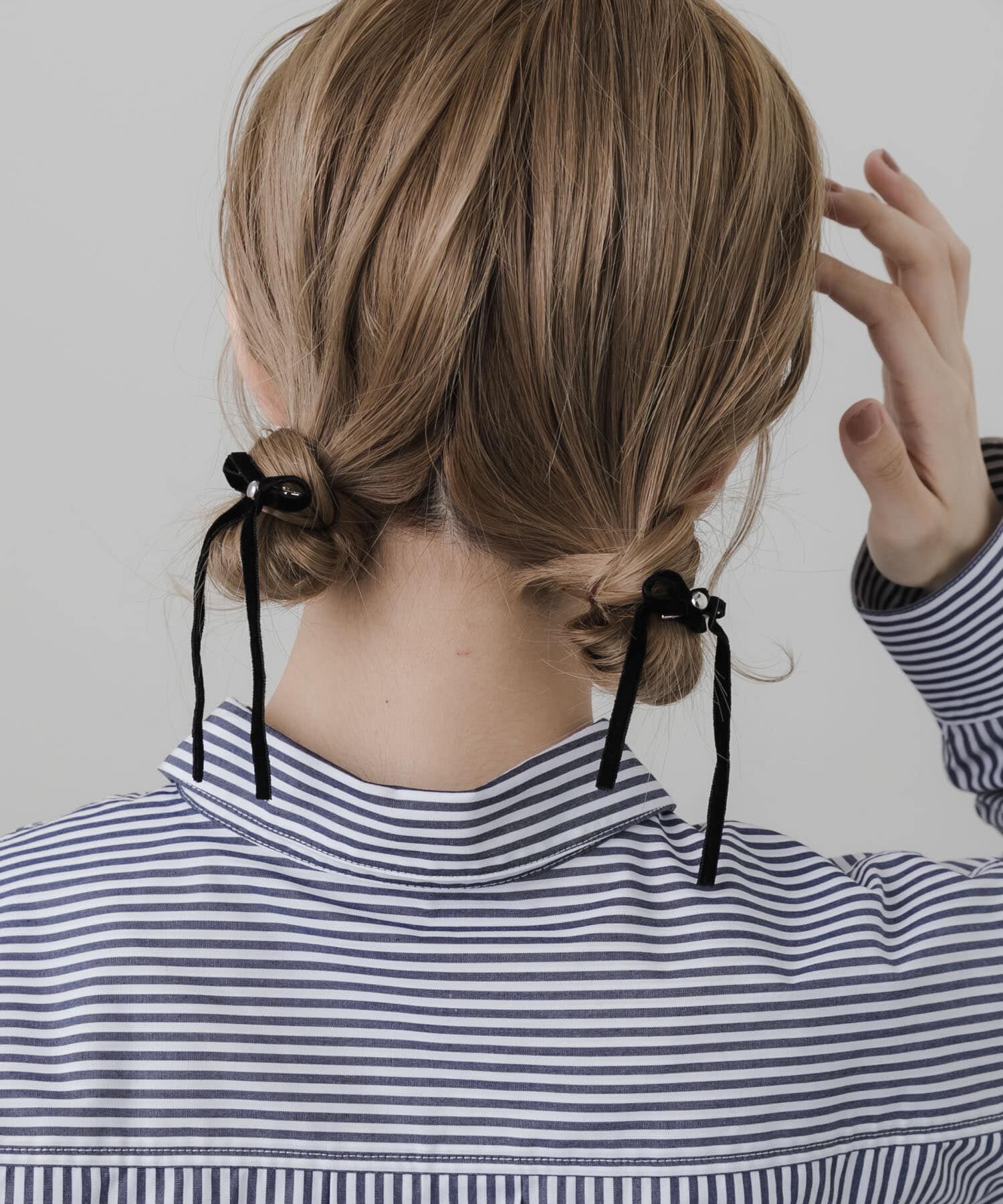 SMELLY「ベロアリボン2セットヘアピン」|その他|