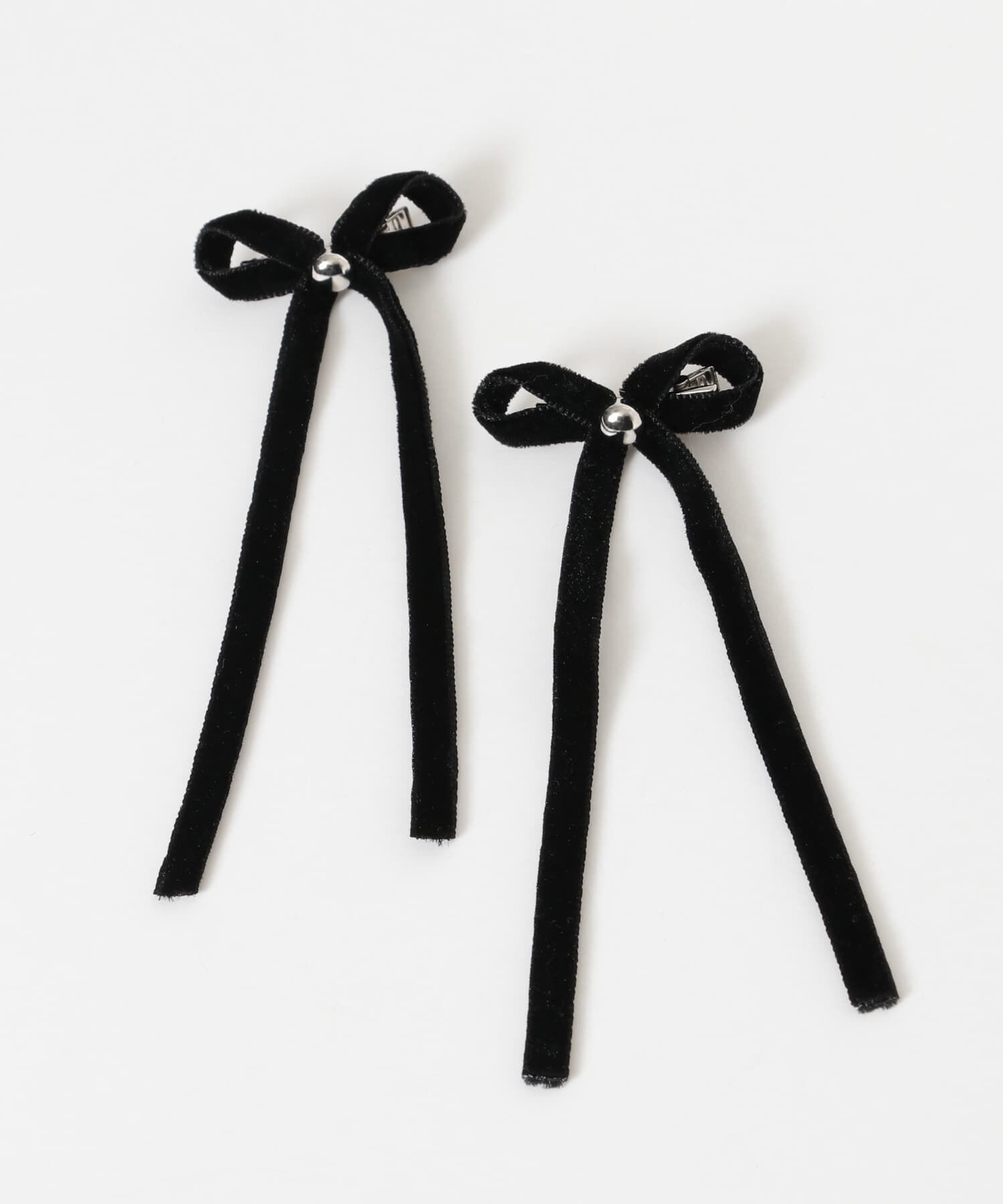 SMELLY「ベロアリボン2セットヘアピン」|その他|