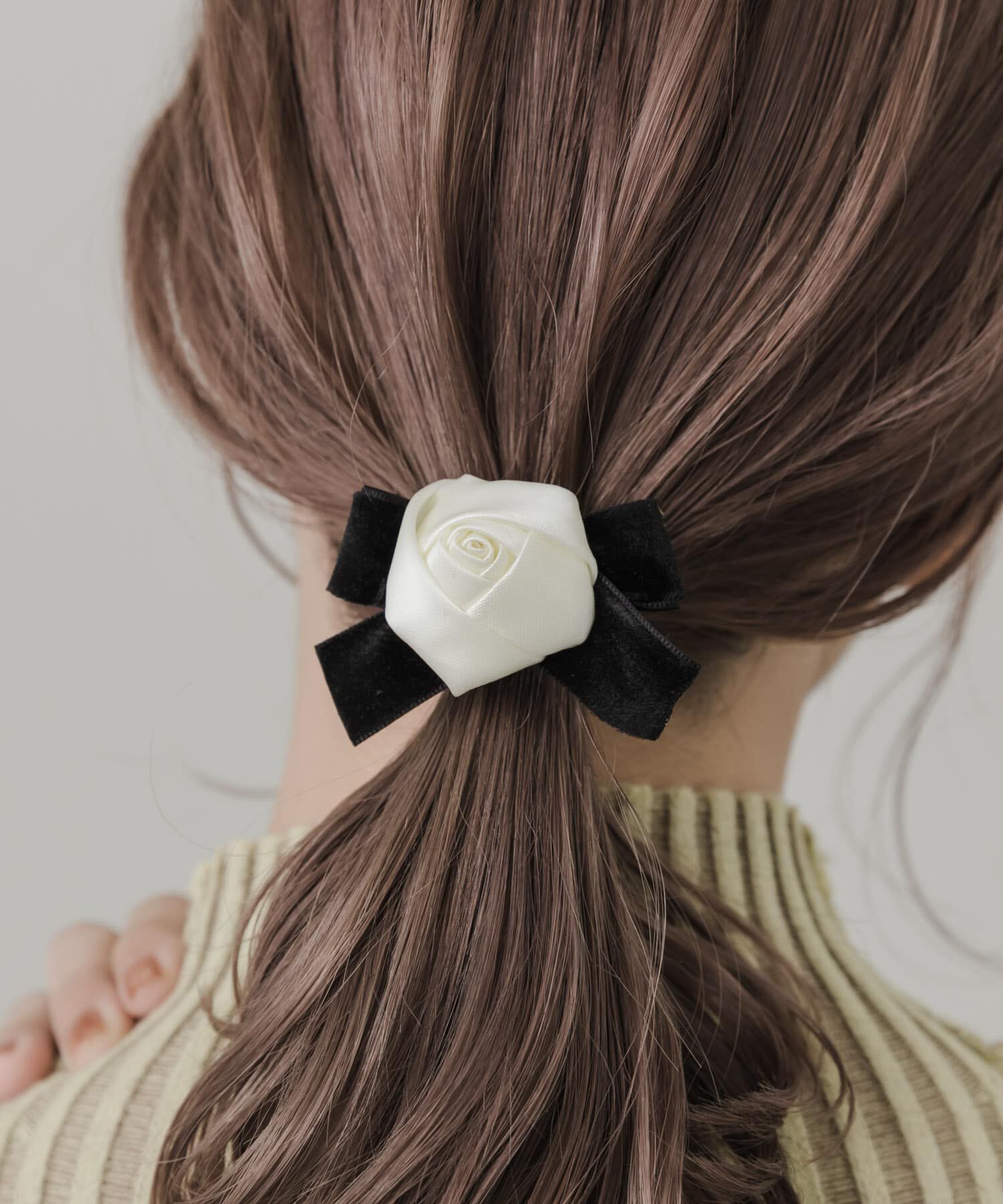 SMELLY「ローズリボンヘアカフ」|ヘアゴム・シュシュ|