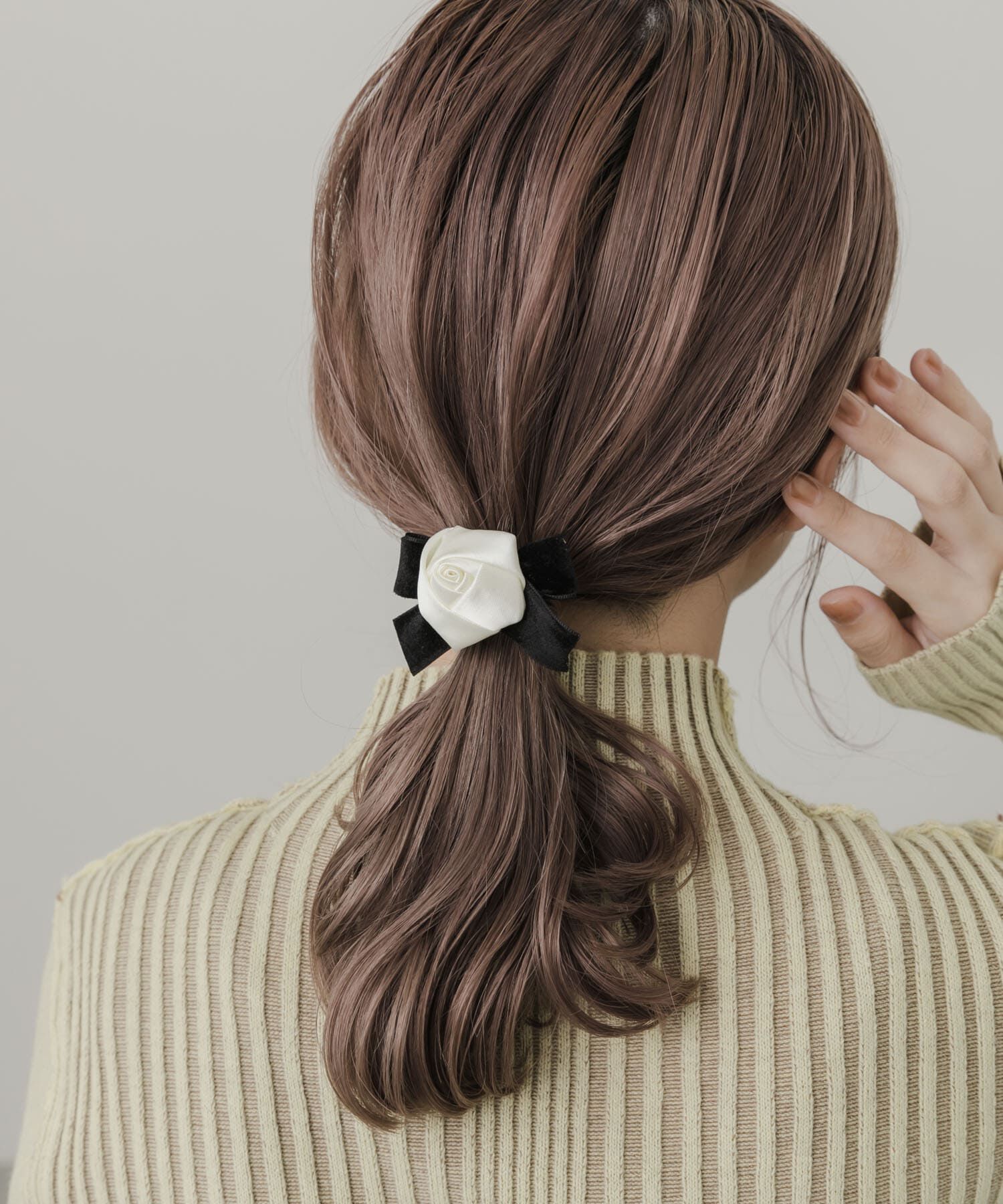 SMELLY「ローズリボンヘアカフ」|ヘアゴム・シュシュ|