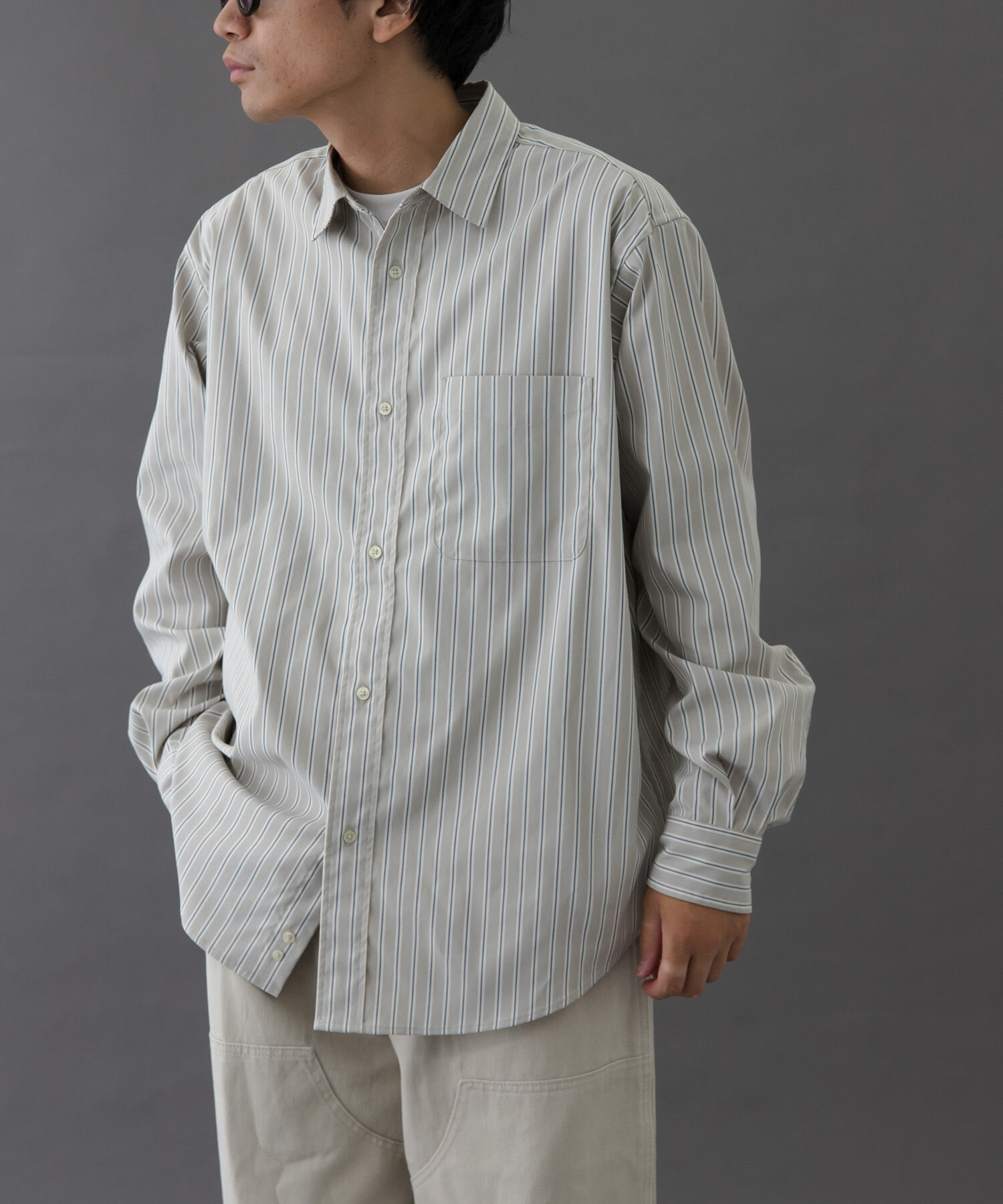 URBAN RESEARCH DOORS「FORK&SPOON　CAVEオックスシャツ」|シャツ・ブラウス|ベージュ