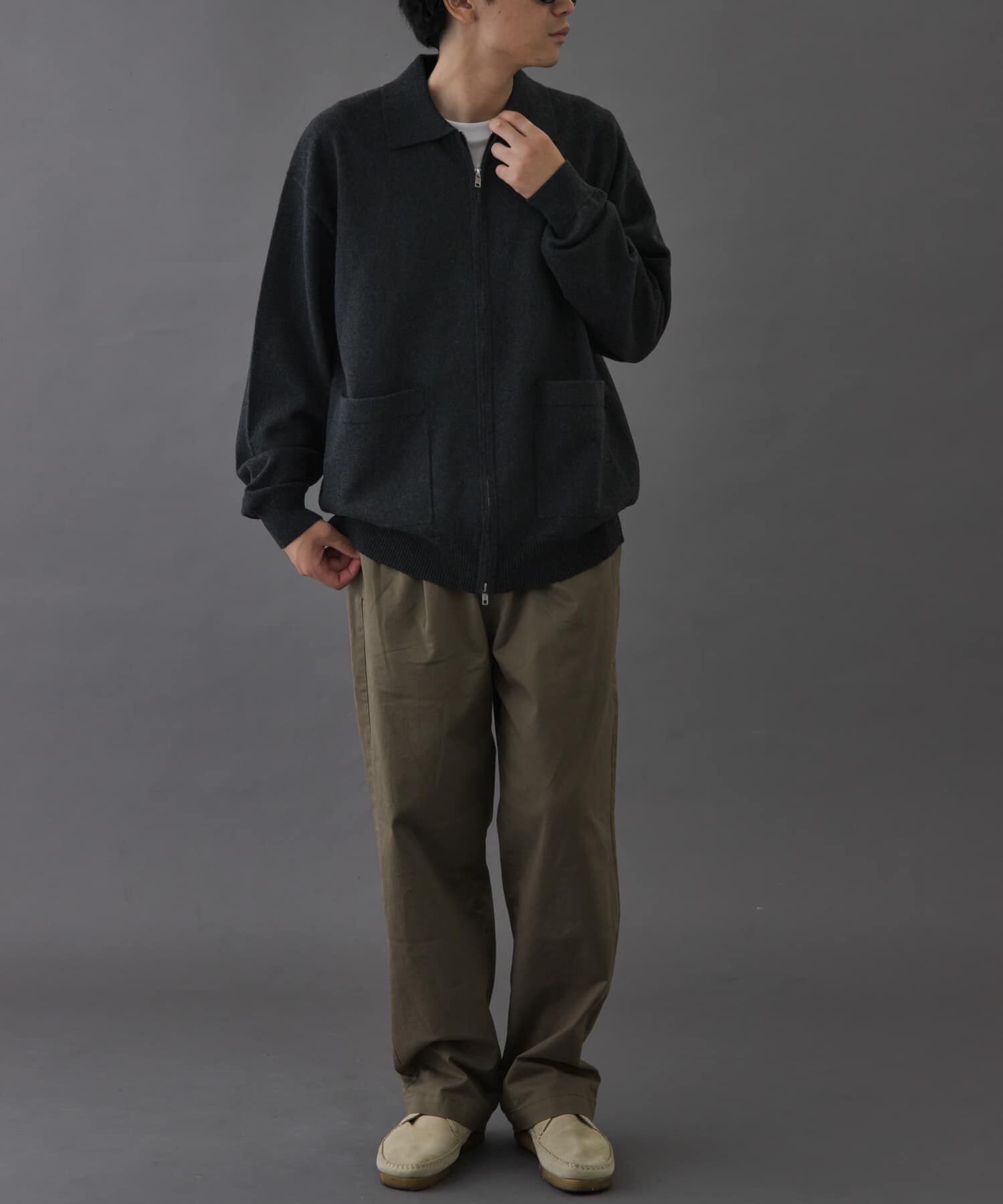 URBAN RESEARCH DOORS「FORK&SPOON　PROVORONEジップカーディガン」|カーディガン|