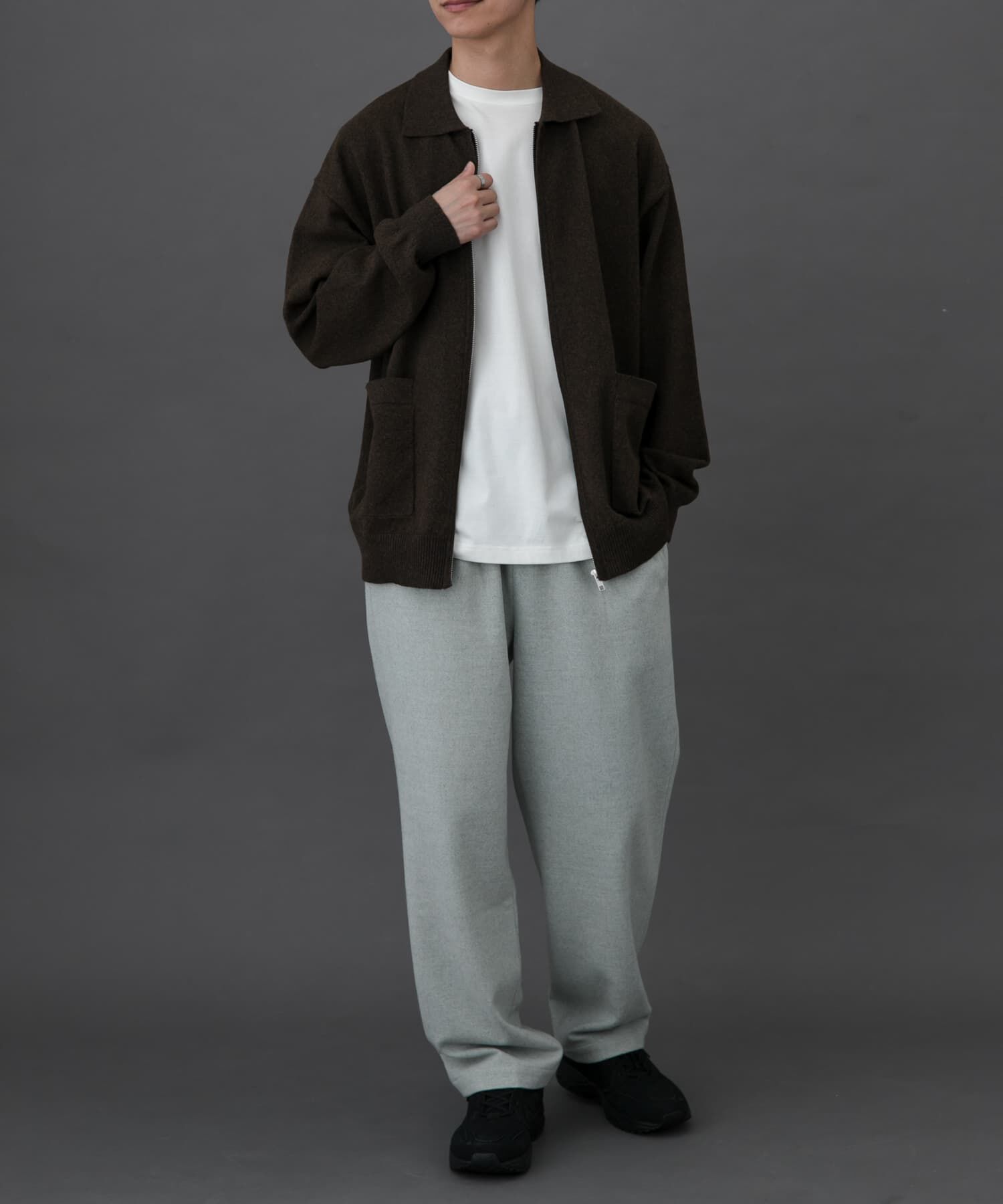 URBAN RESEARCH DOORS「FORK&SPOON　PROVORONEジップカーディガン」|カーディガン|