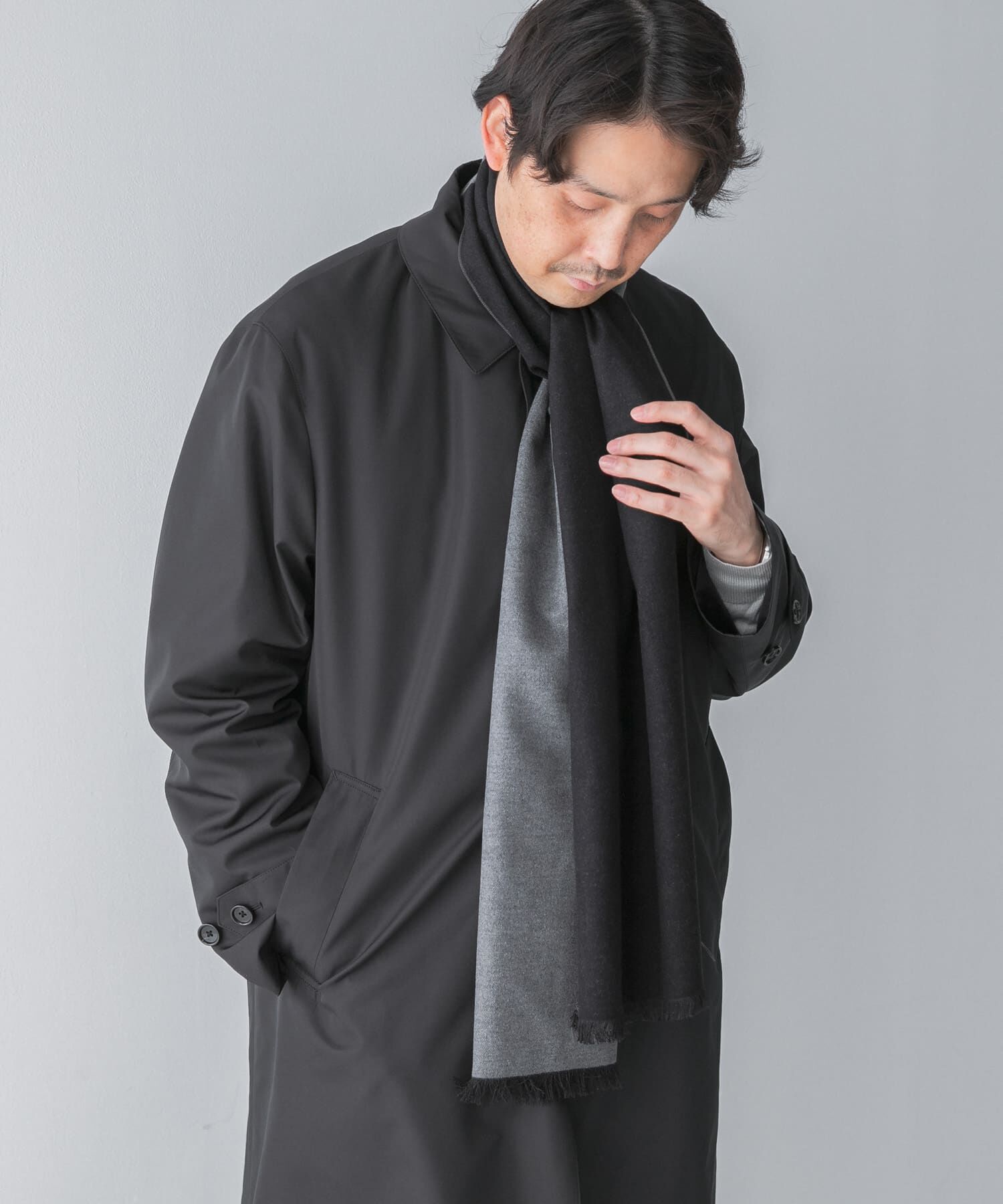 URBAN RESEARCH DOORS「LIFE STYLE TAILOR　シルクリバーシブルマフラー」|マフラー|