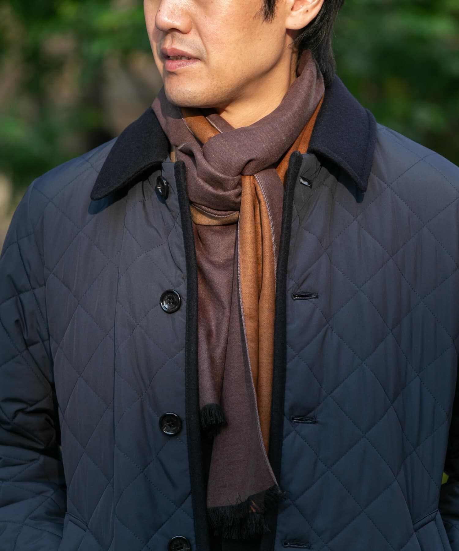 URBAN RESEARCH DOORS「LIFE STYLE TAILOR　シルクリバーシブルマフラー」|マフラー|