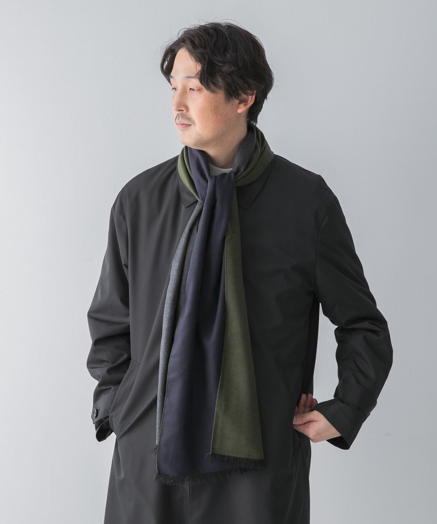 URBAN RESEARCH DOORS「LIFE STYLE TAILOR　シルクリバーシブルマフラー」|マフラー|