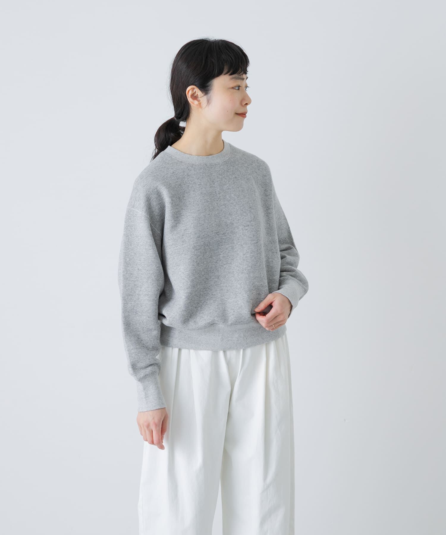 かぐれ「『2サイズ展開』コットンリヨセルスウェットプルオーバー」|スウェット・ジャージ|