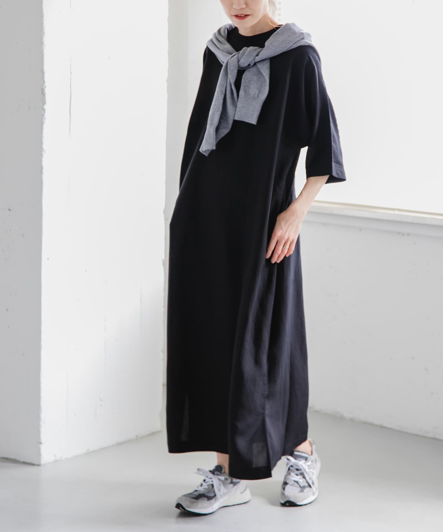 URBAN RESEARCH DOORS「『一部WEB限定カラー』FORK&SPOON　リネン混プルオーバーワンピース」|ワンピース|