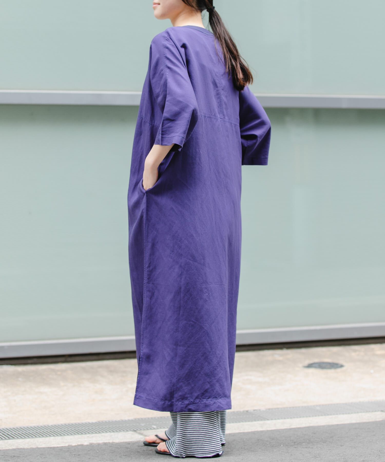 URBAN RESEARCH DOORS「『一部WEB限定カラー』FORK&SPOON　リネン混プルオーバーワンピース」|ワンピース|